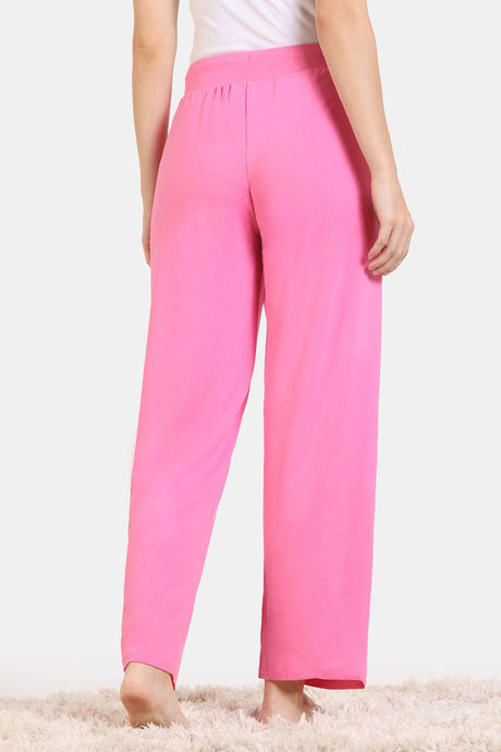 Zivame Lounge Knit Bottom - Pink Cosmos — image 4